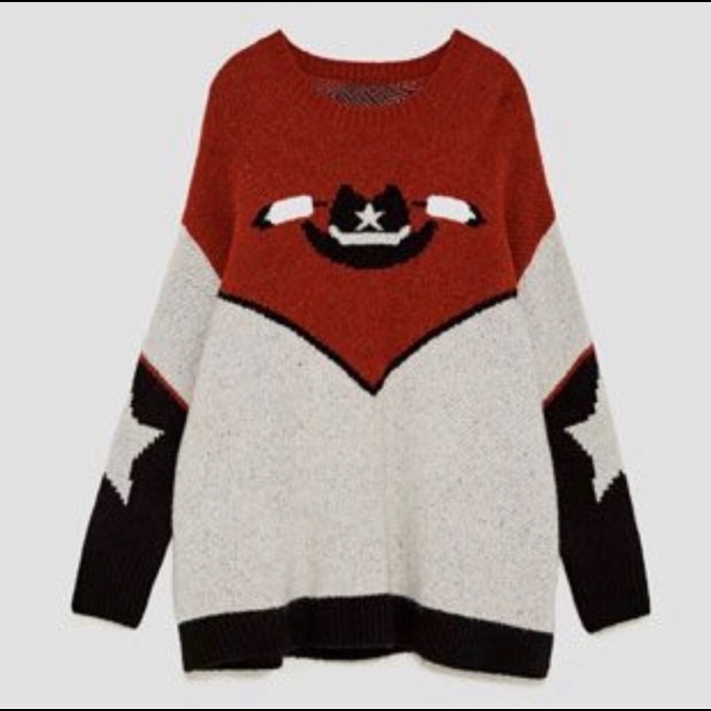 ISO Zara Cowboy Hat Sweater